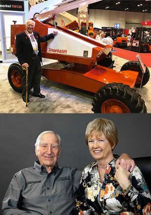 Art Moore, the founder of Snorkel and his loving wife, Sue